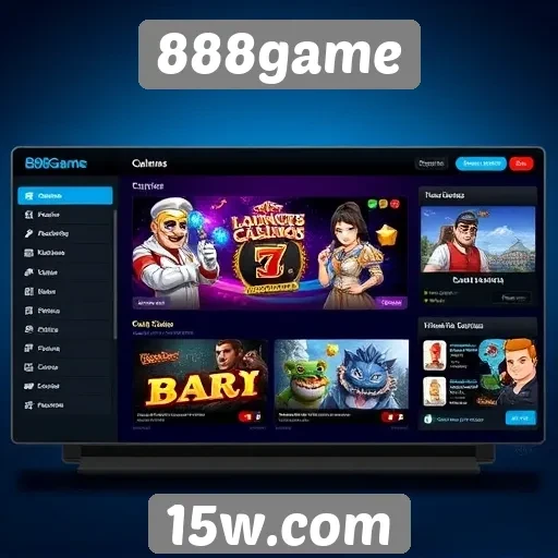 Interface do usuário do 888game é intuitiva e amigável
